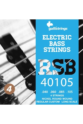 Galli Rsb40105 Model 040-105 Numara Nikel Bas Gitar Tel Seti