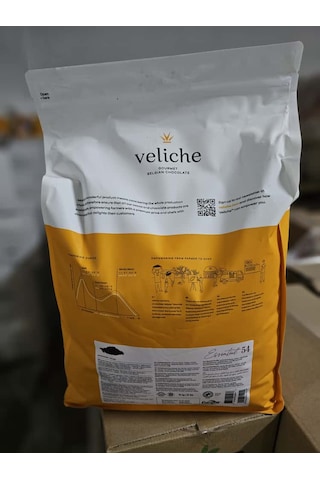 Veliche Belçika Bitter Pul Çikolata %54 10kg