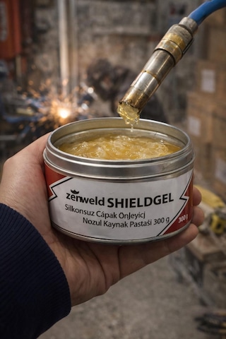 Zenweld Silkonsuz Çapak Önleyici Nozul Kaynak Pastası 300 G Shıeldgel