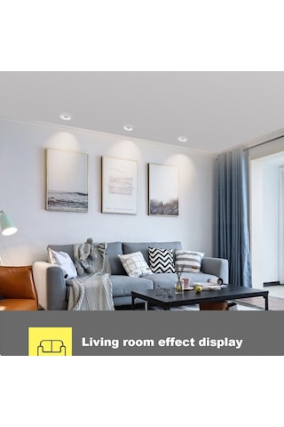Xindoker Gömülü Led Anti-glare Spot Işık - 6w 4000k 75mm Açık, 45 Ayarlanabilir, 80 Crı Göz Koruyucu Yumuşak Işık, Tavan/duvar Uyumlu Sıcak Beyaz