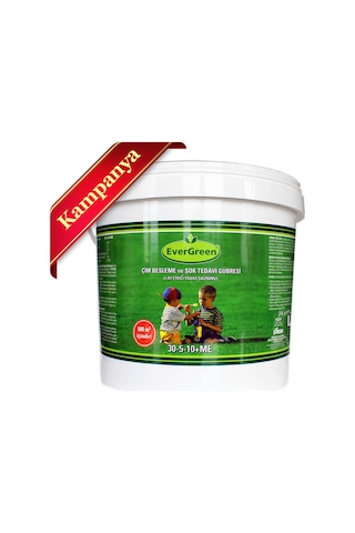 Çim Besleme Ve Şok Gübresi 30-5-10 + Me - 10 KG Kova
