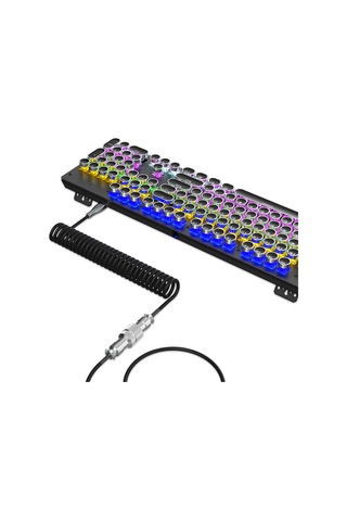 Youtek Hxsj H-1 Mekanik Klavye İçin Esnek Type-c Usb Kablosu - Nylon Örgülü, Çekilebilir, Çoklu Renk Seçeneği