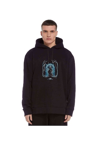 Lord Of The Rings Speak Friend Baskılı Siyah Erkek Örme Sweat (530994737)