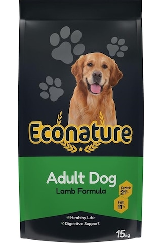 Econature Kuzu Etli Yetişkin Köpek Maması 15 KG