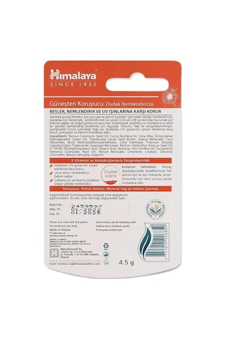 Himalaya Nemlendirici Dudak Bakım Kremi SPF30 3 x 4.5 G