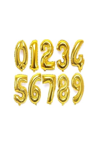 3 Yaş Rakam Folyo Balon Gold 100 CM .Doğum Günü. Yaşgünü. Parti.