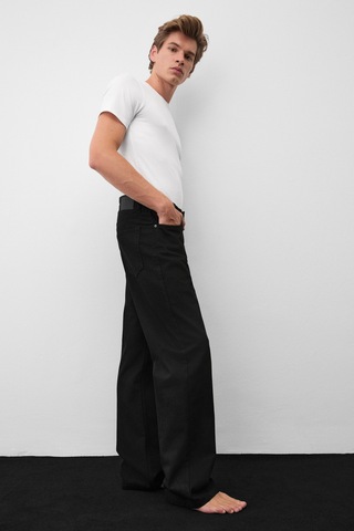 Grımelange Grimelange Ryder Erkek Loose Fit Siyah Jeans