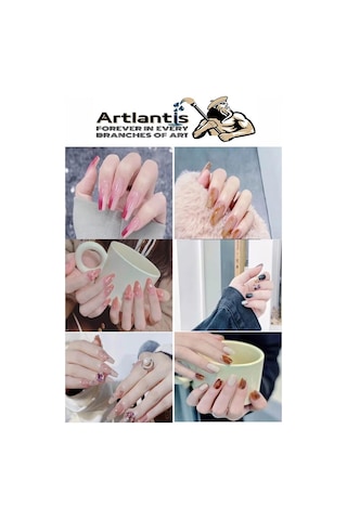Tırnak Şekillendirme Kalemi 5 Li 1 Paket Nail Art Metal Başlıklı Tırnak Süsleme Kalemi Nokta Boyama Mandala Modelleme