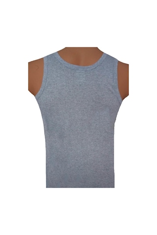 12 Li Paket Nazar Yıldız Erkek Penye Atlet Renk Seçenekli Gri