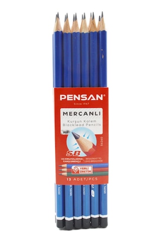 Pensan Hb Mercanlı Kurşun Kalem 144 Adet Siyah