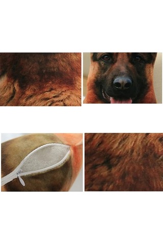 Zyzqstore Yastık 3d Sevimli Gerçekçi Komik Köpek Karikatür Çok Renkli Ev Hayvanları İçin Çok Renkli
