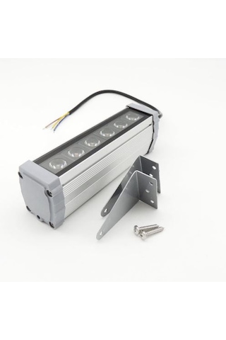 20 Cm Wallwasher Led Bina Dış Duvar Aydınlatma Boyama Mavi Işık Gri