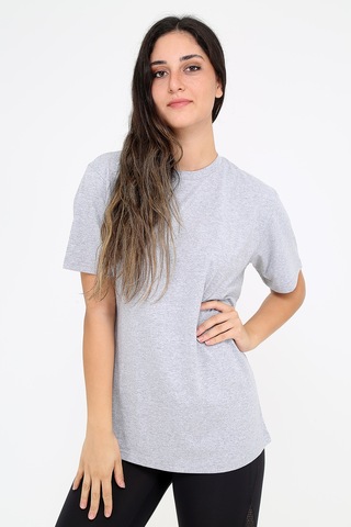 Rubadi Oversize Bol Ve Geniş Kesim Gri T-shirt. Basic Model Gri