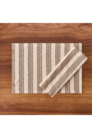 Evidea Soft Freya 2'li Amerikan Servis - Ekru / Bej - 35x50 Cm Ekru / Bej Ekru - Bej