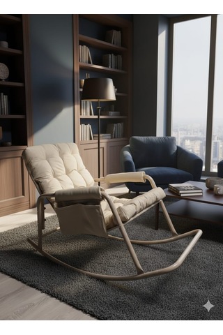 Roket Sallanan Koltuk Rahat Tv, Okuma Ve Emzirme Sandalyesi Yumuşak Minderli Diğer