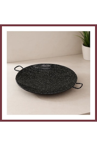 Storeşahin Kulplu Emaye Kavurma Sacı 30 Cm Shn0720 Çok Renkli