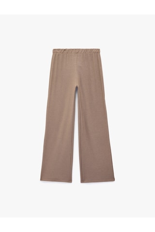 Koton Beli Lastikli Rahat Kalıp Viskon Karşımlı Triko Pijama Altı Kahverengi 7wlk40061mk Kahve
