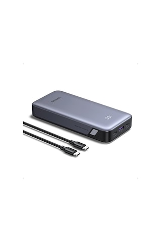 Ugreen Nexode 20.000 Mah 30w Hızlı Şarj Powerbank, Usb-c Kablo Dahil, 2xusb-c, 1xusb-a, 55989b Gri
