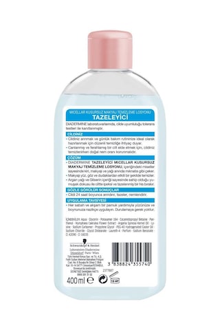 Diadermine Micellar Tazeleyici Kusursuz Makyaj Temizleme Suyu 400 ML