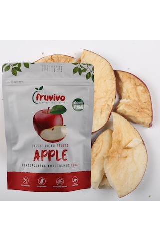 Dondurularak Kurutulmuş Elma 20 Gr, %100 Vegan, Glutensiz