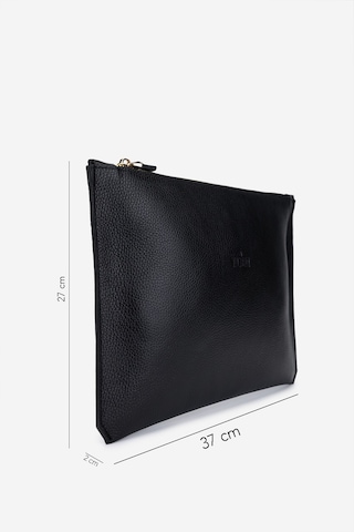 Valmenti Unisex Hakiki Deri Siyah Floter El Çantası 1012 2030 Cnt Sk25-26 Sıyah Fltr Siyah