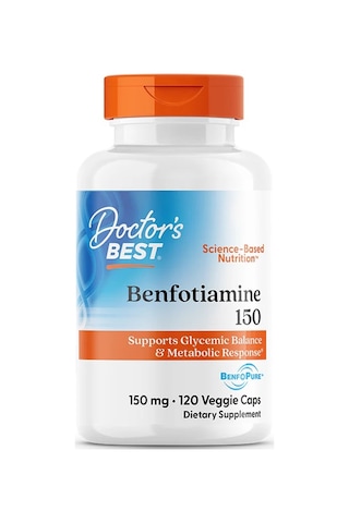 Benfotiamine 150 Mg With Benfopure, 120 Kapsül , Supports Glycemic Balance & Metabolic Response