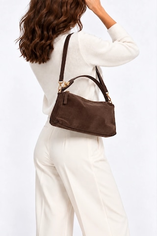 Ht Hotin Lily Kadın Çift Askılı Omuz Çantası - Kahverengi