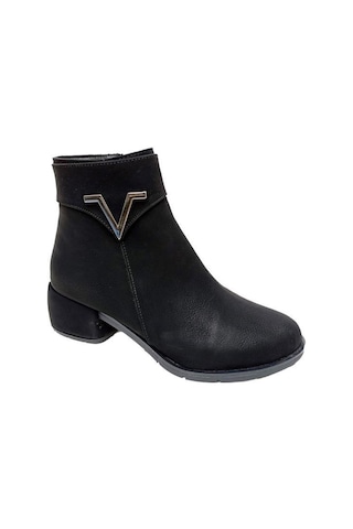 Erbay 513 Yağlı Deri Trend Fashion Kadın Bot Siyah