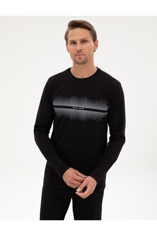 Pierre Cardin Erkek Siyah Pijama Takım 50322634-001 Siyah