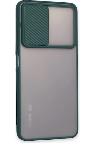 Newface Xiaomi Redmi Note 11t Kılıf Palm Buzlu Kamera Sürgülü Silikon Semeglbl - 23 - Yeşil