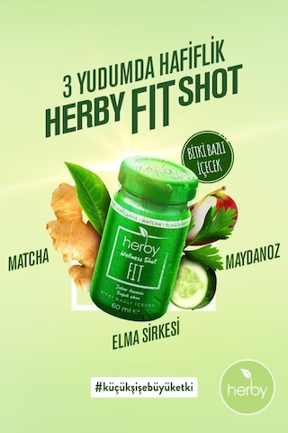 Herby Fit Shot Bitki Bazlı İçecek X12