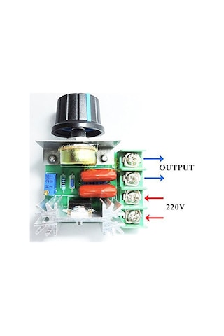 2000W Dimmer 220V Ac Motor Fan Rezistans Kontrol