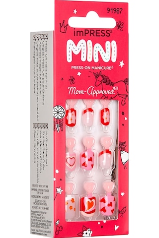 İmpress Mini Kendinden Yapışkanlı Çocuk Takma Tırnağı Renkli