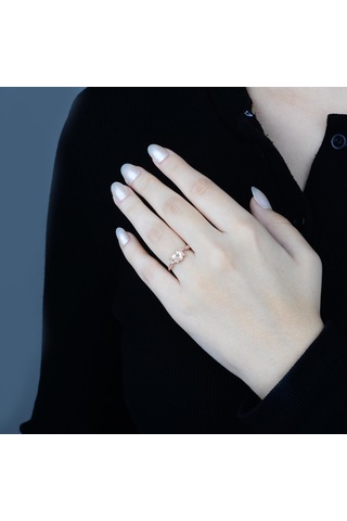 Pırlanta Kardia Yüzük - Idl Sertifikalı Rose Gold