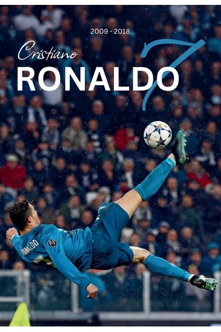 Cristiano Ronaldo Röveşata Siyah Çerçeveli Tasarım Tablo Futbol Spor Poster