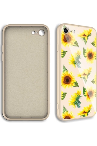 Goocamp Apple iPhone Uyumlu 7 Kılıf Kamera Korumalı Desenli Sert Silikon Epoksi Kapak - No12 NO12