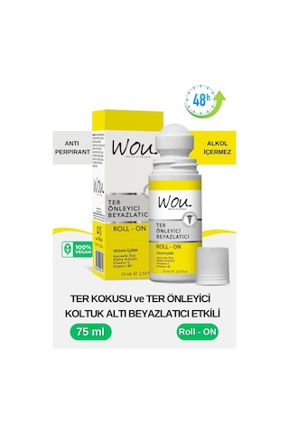 Wou Ter Önleyici ve Beyazlatıcı Roll -On 75 ML