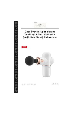 Özel Üretim Spor Bakım Yenilikçi Fg01 3000mah Şarjlı Kas Masaj Tabancası Çok Renkli