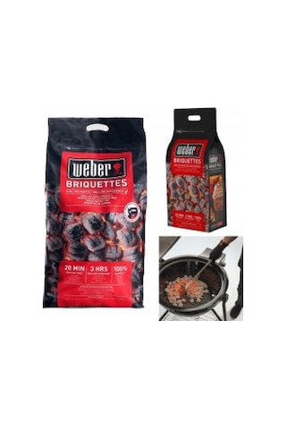 Weber Briket 8 Kg Siyah