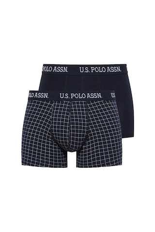 U.S. Polo Assn. Erkek Lacivert - Lacivert Baskılı 2 Li Boxer 82006 Lacivert - Lacivert Baskılı