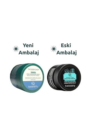 The Body Shop Charcoal Toksinlerden Arındırıcı Gözenek Küçültücü Işıltı Veren Maske 15 Ml/himalayan Yeni Ambalaj
