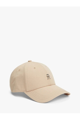Tommy Hilfiger Th Elevated Chıc Cap Kadın Bej Şapka - Aw0aw17631
