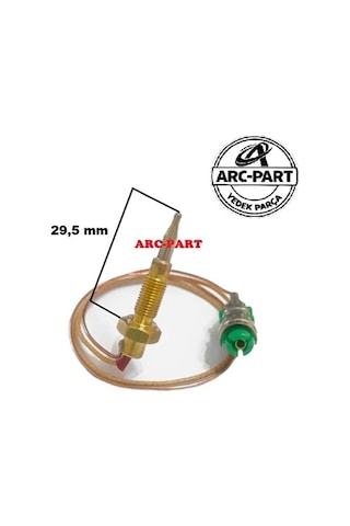 Vestel Uyumlu Ankastre Ocak Termokupl 459934993 - 500 Mm Jaklı - Gaz Emniyeti