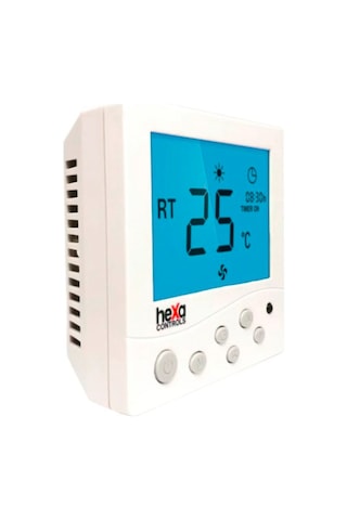 Hexa Controls RT226-R4-B Sıva Üzeri 2/4 Borulu Fan Coil Termostatı