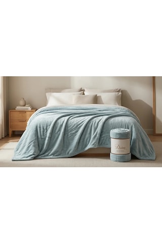 Daisy Super Soft Battaniye Çift Kişilik 200x220 Mavi