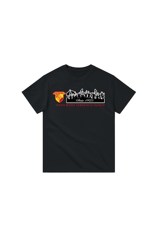 Göztepe İsyan Kısa Kollu Bisiklet Yaka T-shirt SIYAH
