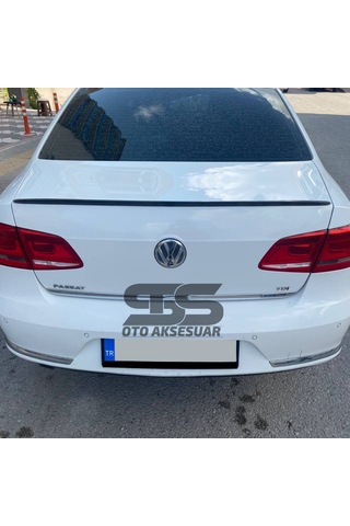 Volkswagen Passat B6 - B7 - B8 Type 2006 - 2020 Uyumlu Bagaj Üstü Spoiler Piano Black