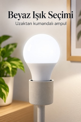 Tek Kumandalı Led Ampul 10 W Güç Özellikli Najmaddin 1
