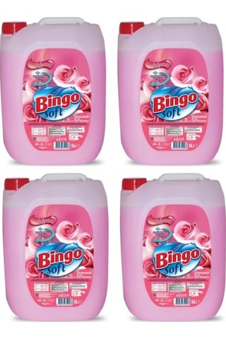 Soft Sıvı Çamaşır Yumuşatıcı Gülpembe 4 Adet X 5 Litre Diğer