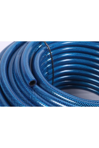 Tüp Gaz ( lpg ) Tüp Hortumu Mavi Örgülü 8mm 5/16'' 50metre